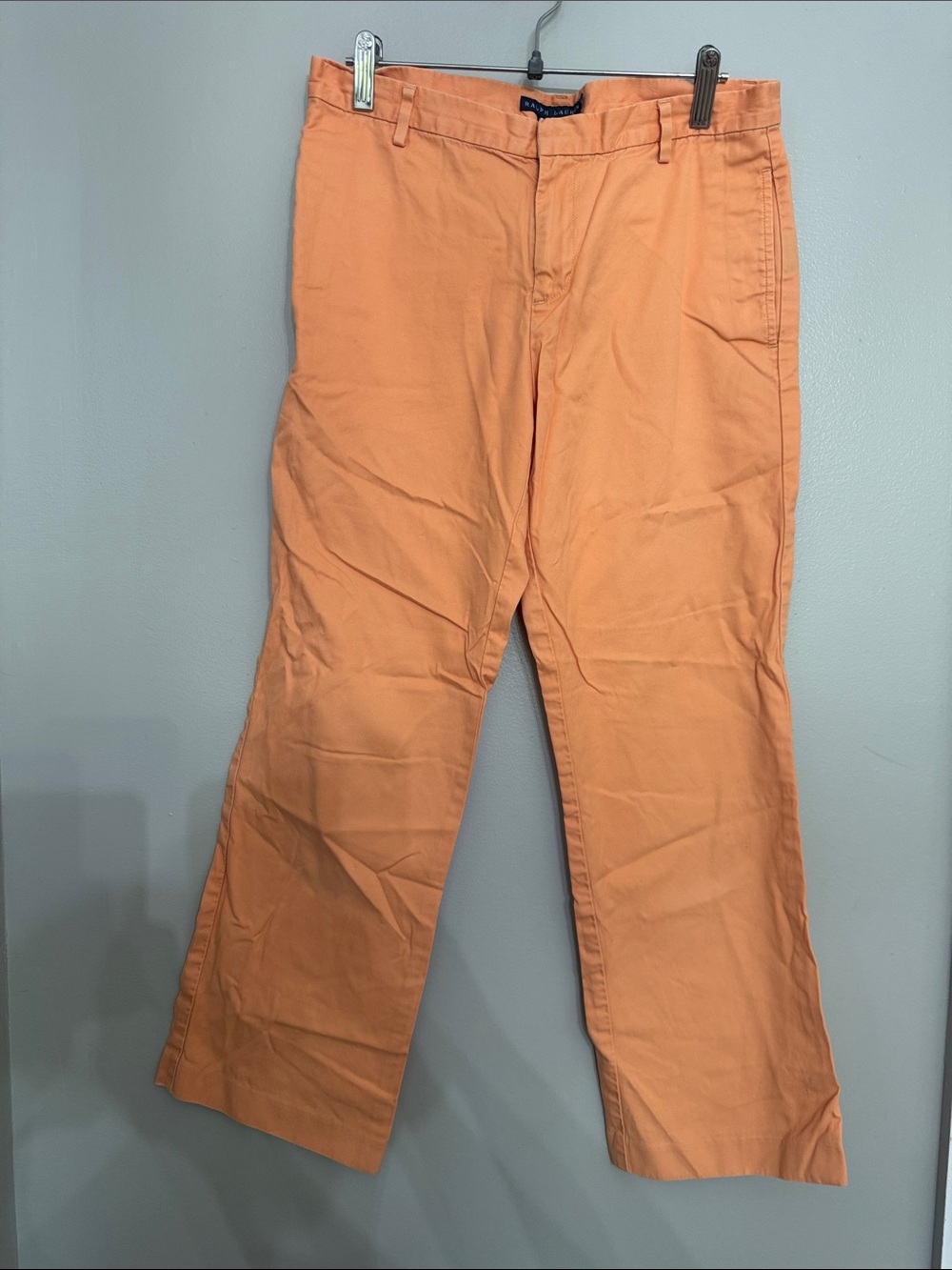 Ralph Lauren Peach-Orange Cropped Chino Pants